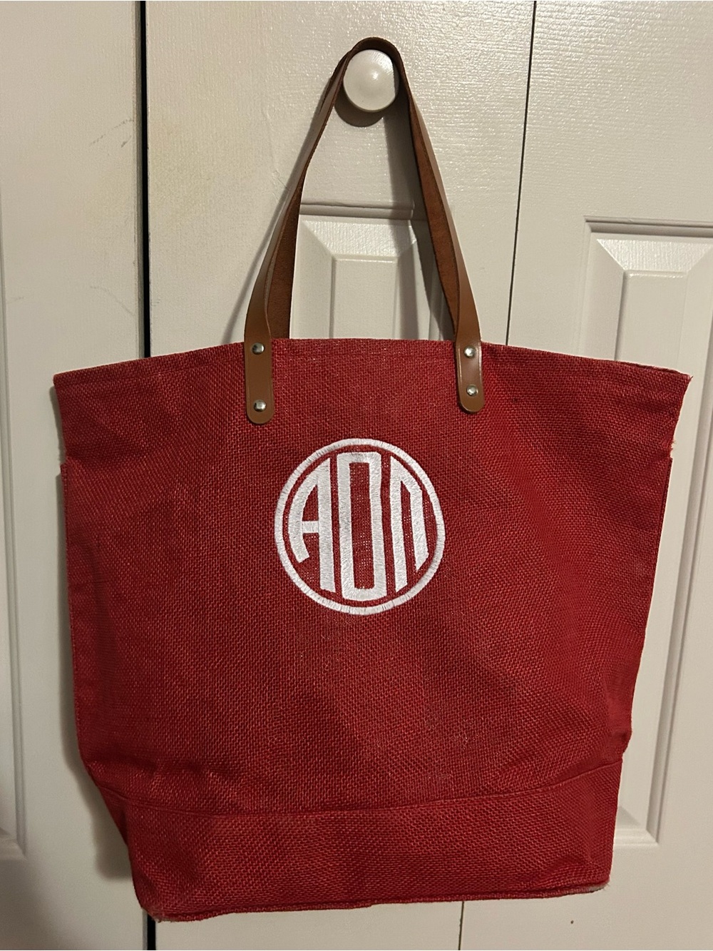 AOII Ballard Jute Tote Bag